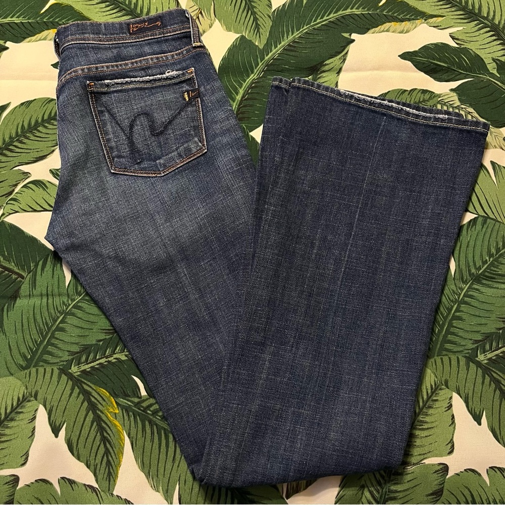 EUC Vintage Citizen of Humanity Low Waist Flair Ingrid #002 Stretch Jeans - Picture 1 of 9